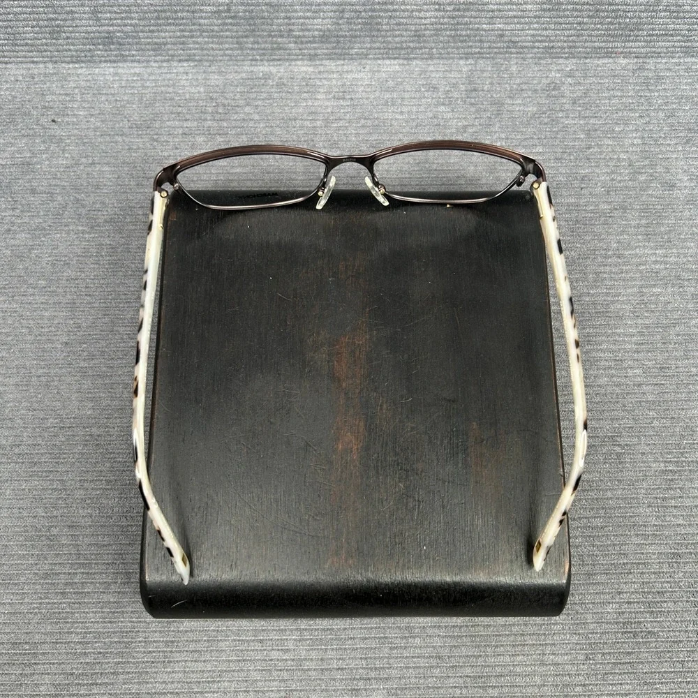 Marchon NYC Uptown M-NEUE 250 Brown Cat Eye Y2k Eyeglasses Frames 53-16-135